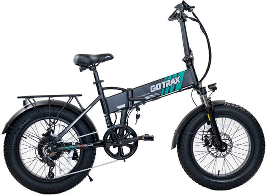 GoTrax - Z4 Pro Foldable Ebike w/ up to 50 mile Max Operating Range and 28 MPH Max Speed - Black