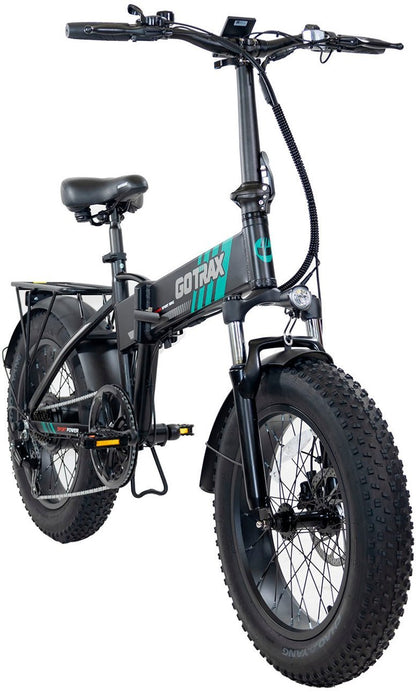 GoTrax - Z4 Pro Foldable Ebike w/ up to 50 mile Max Operating Range and 28 MPH Max Speed - Black